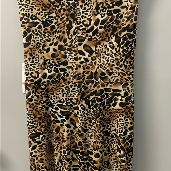 Black Label Women’s Cheetah Print Scoop Neck Sleeveless Dress Sz 12 NWT - Picture 4 of 8